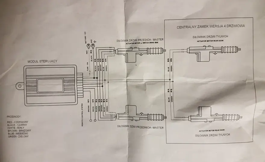 Jak podłączyć uniwersalny sterownik centralnego zamka poradnik krok po kroku