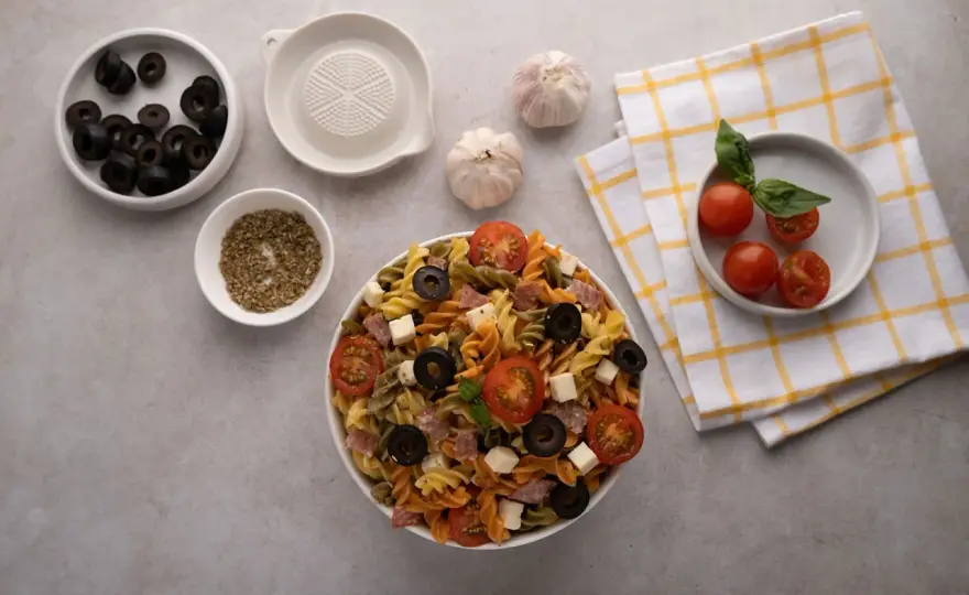 Ensalada de pasta italiana - Fresca, sabrosa y equilibrada