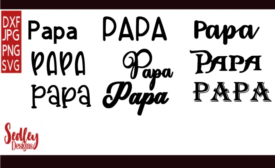 Letras para papá con estilo y acabado cuidado