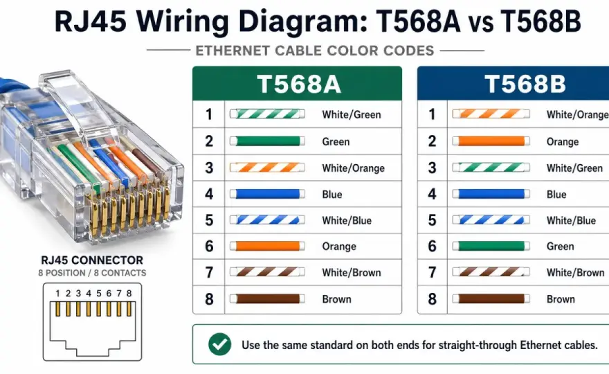 PoE Pinout RJ45 - Guía para evitar fallos en tu red