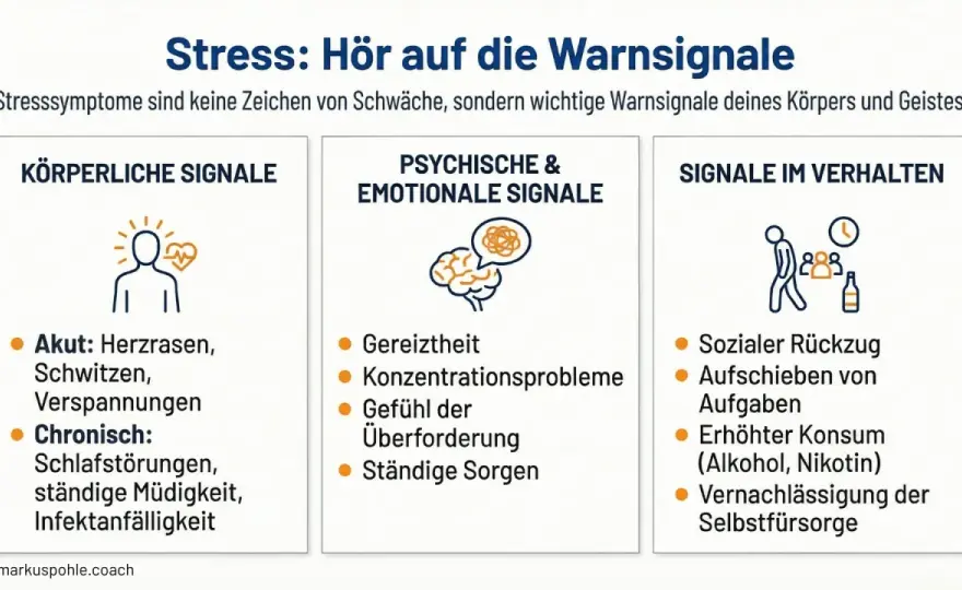 Stress erkennen - frühe Warnzeichen richtig deuten