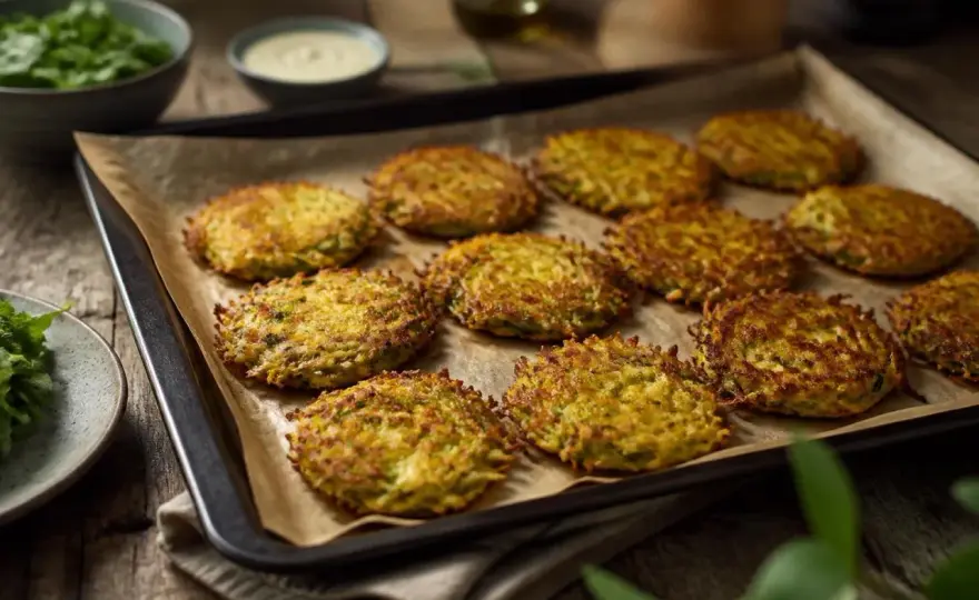 Kartoffel-Zucchini-Puffer knusprig braten und richtig servieren