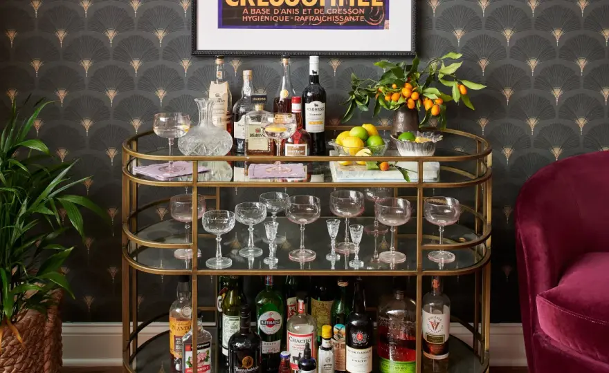 Stylish Bar Cart Ideas - How to Decorate a Drinks Trolley