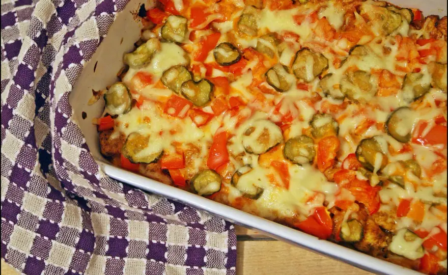 Pyszna zapiekanka gyros z ryżem - łatwy przepis na obiad dla każdego