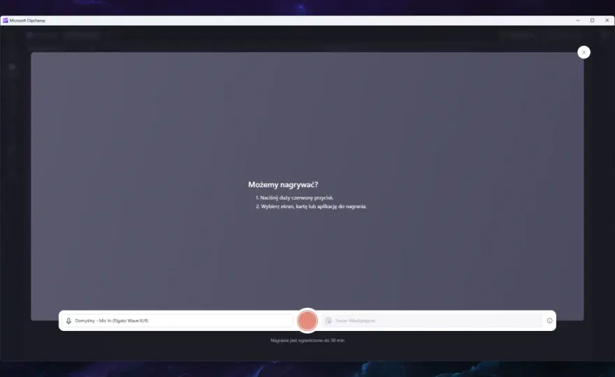 Nagrywanie ekranu Windows 10 - Game Bar, OBS, Clipchamp
