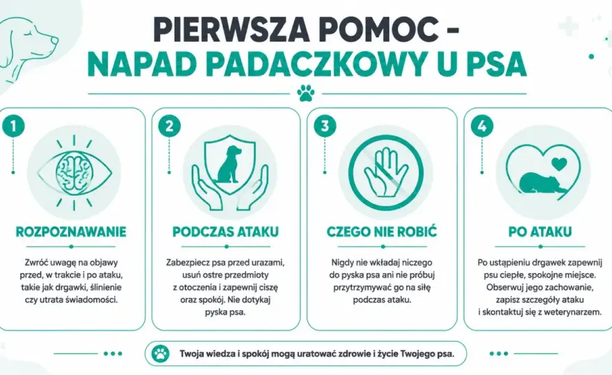 Napad drgawkowy u psa - Co robić? Poradnik dla opiekuna