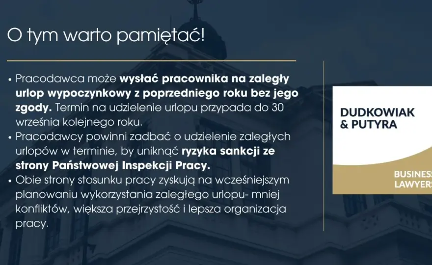 Zaległy urlop - do kiedy wykorzystać? Uniknij kar!