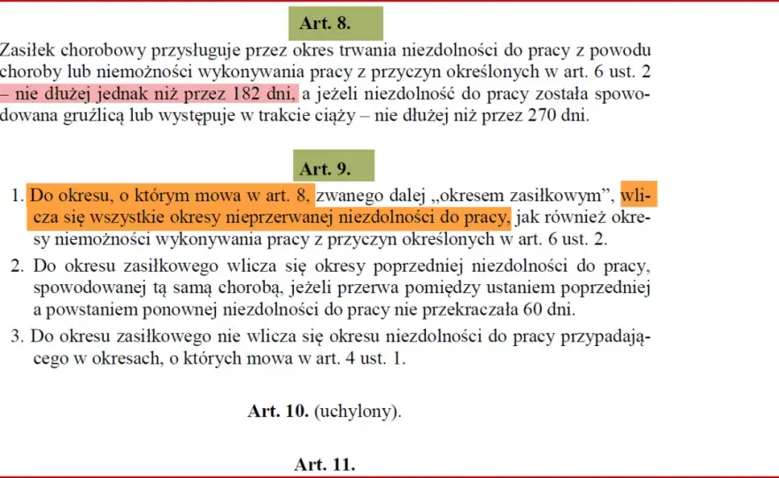 L4 po 182 dniach - Nowe zwolnienie, świadczenie, błędy ZUS