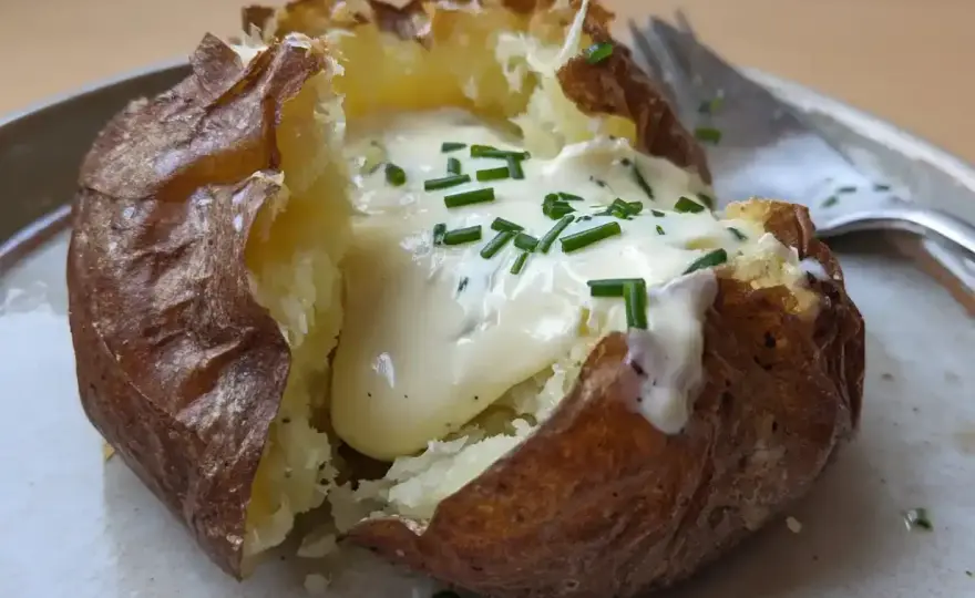 Bakad potatis som proffsen – fluffig & krispig!