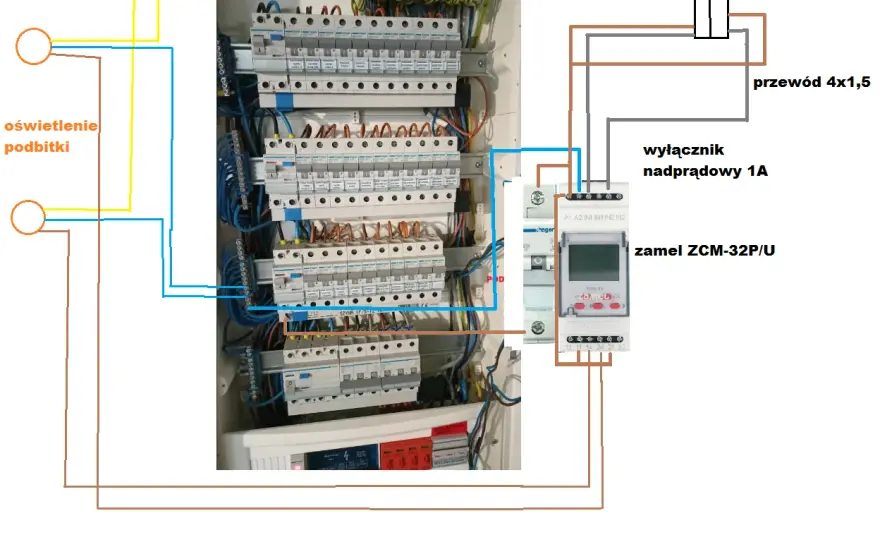Oświetlenie podbitki - Schemat instalacji LED - Zrób to sam bezpiecznie