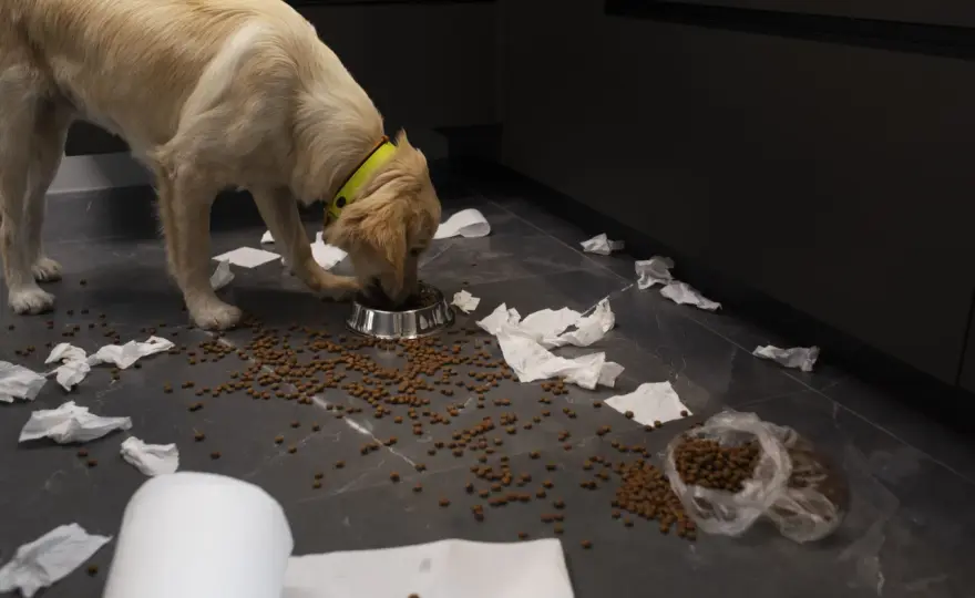 Mon chiot ne mange pas ses croquettes - Que faire ?