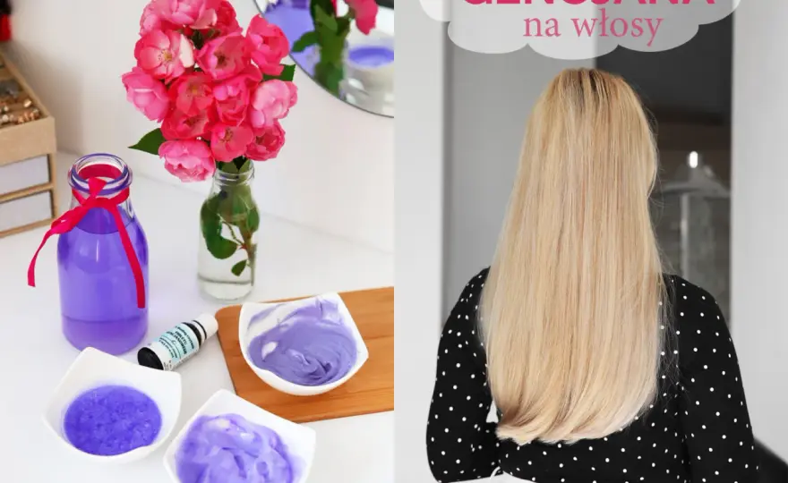 Gencjana na włosy - Jak ochłodzić blond bez fioletowych plam?