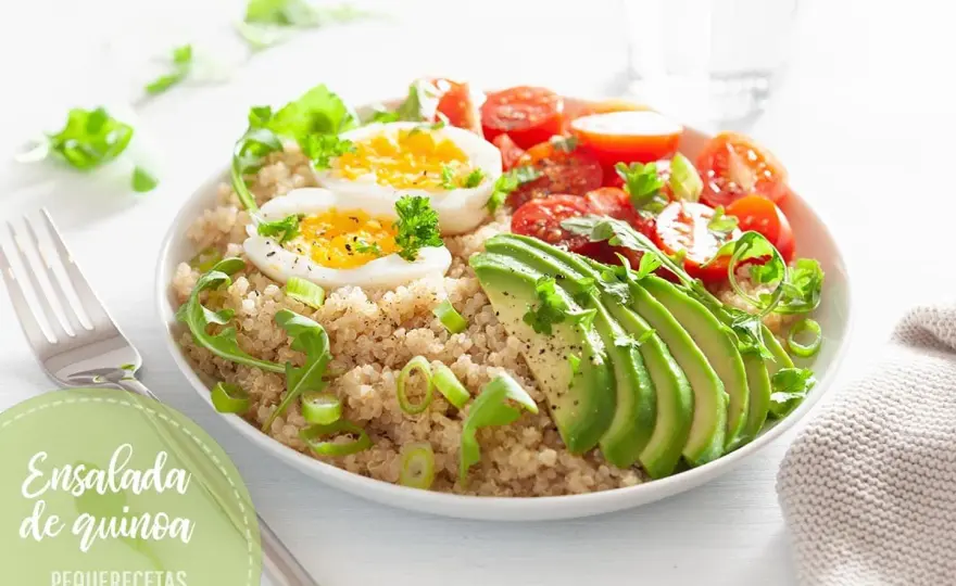 Ensalada de quinoa para cenar - Ligera, completa y deliciosa