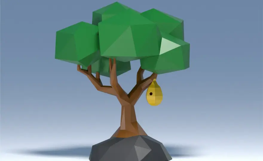 Cómo hacer un árbol 3D de cartulina que se mantenga en pie