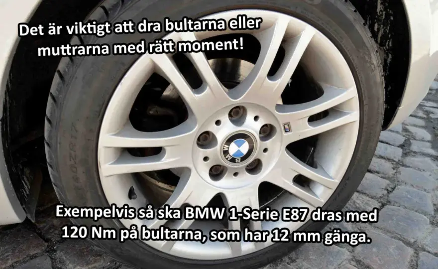 Rätt åtdragningsmoment för hjulbultar - så gör du rätt