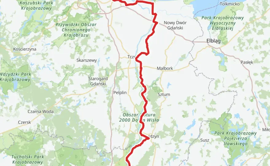 Trasa rowerowa przez Mierzeję Wiślaną - przewodnik po R10