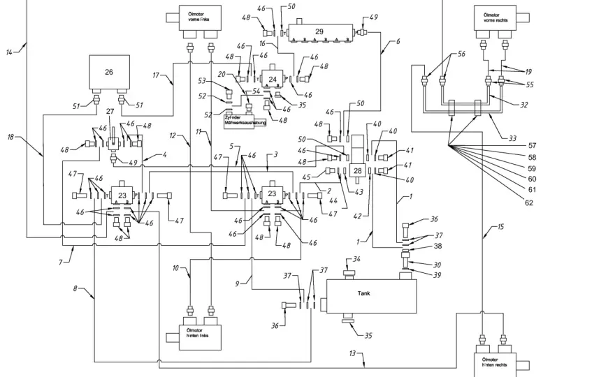 Hydraulikschaltplan beim Holzspalter richtig lesen