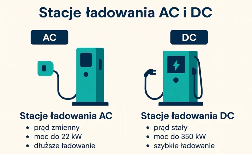 Ładowanie auta elektrycznego - AC, DC, jak oszczędzać czas i pieniądze