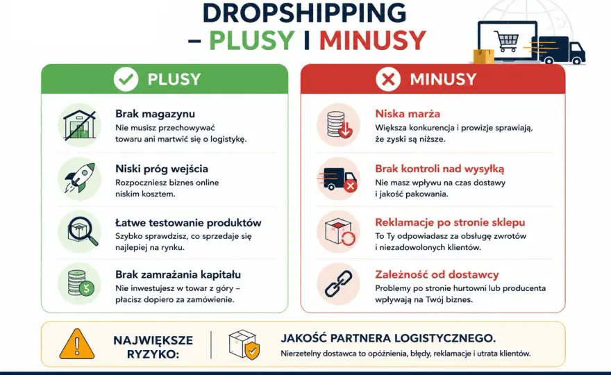 Dropshipping ile można zarobić? Realne widełki i koszty