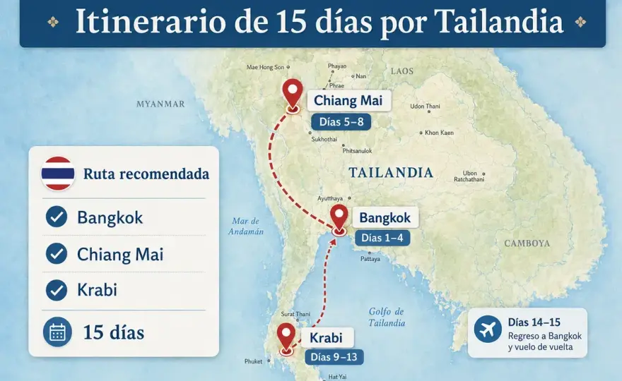Ruta Tailandia 15 días - Equilibra ciudad, templos y playa