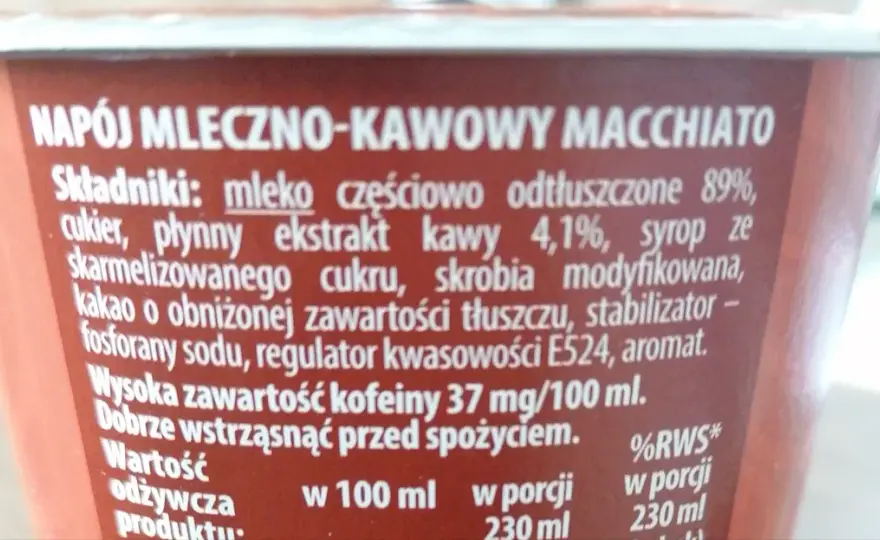 Czy cappuccino z Biedronki ma kofeinę - Ile mg jest w porcji?