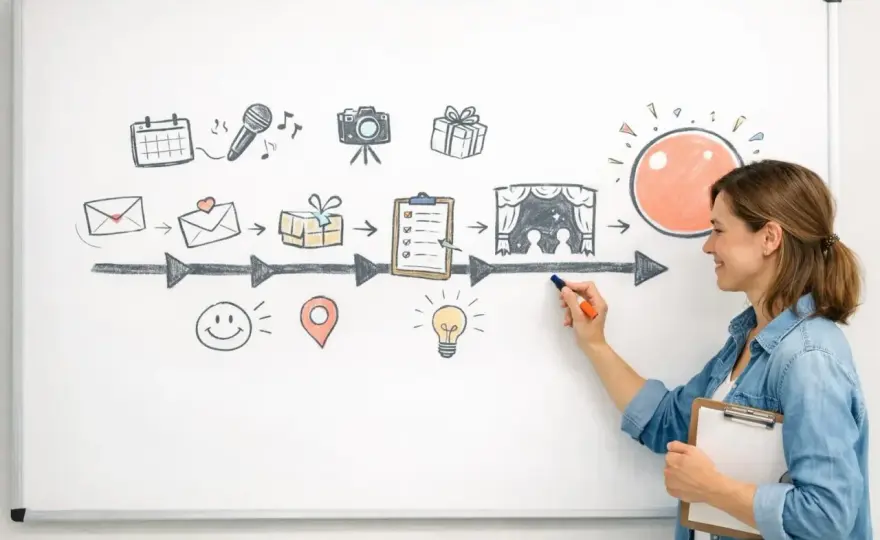 Rétroplanning réception - Évitez le stress, réussissez votre événement