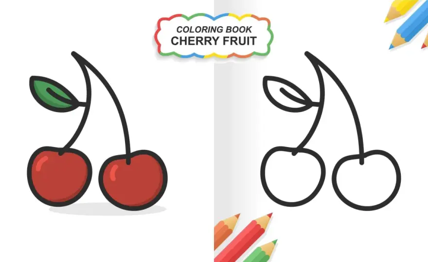 Cerezas para colorear - Guía completa para niños y educadores