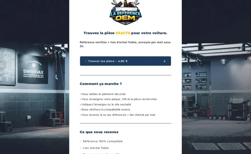 Pièce OEM - Trouvez la bonne référence sans erreur !