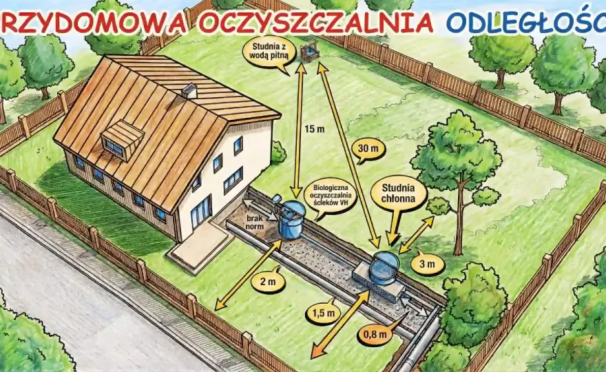 Odległość szamba od domu - najważniejsze wymagania