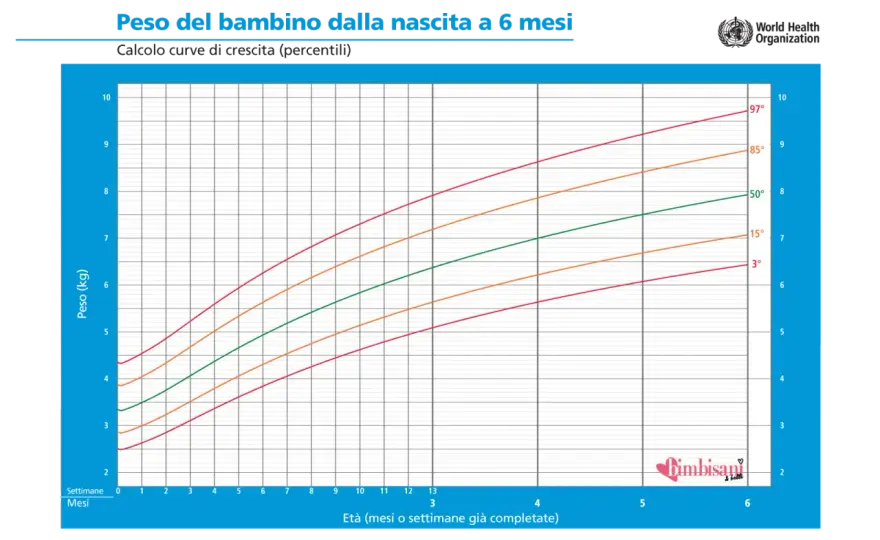 Quanto pesa un bambino di 5 mesi? Curve e segnali utili