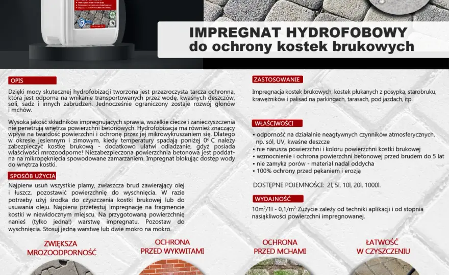 Glow - impregnat do kostki brukowej