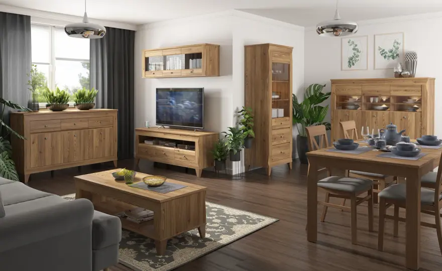 Salon z ciemną podłogą: Styl i przestrzeń sprawdź porady