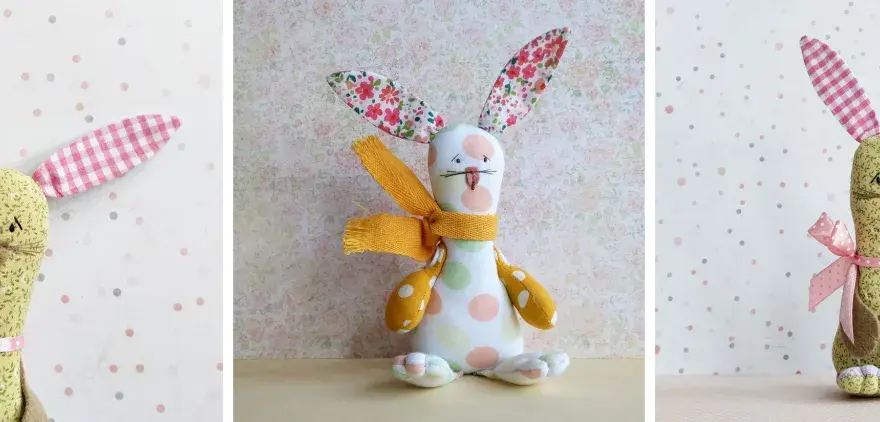 Wykrój zająca wielkanocnego - Stabilna figurka DIY krok po kroku