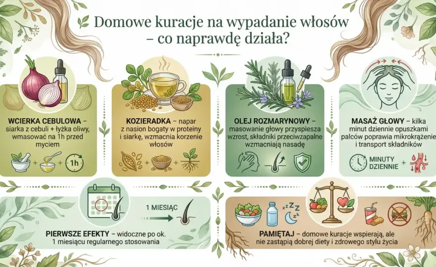 Babcine sposoby na wypadanie włosów - co ma sens?