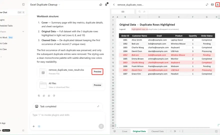 Come eliminare i duplicati in Excel senza perdere dati