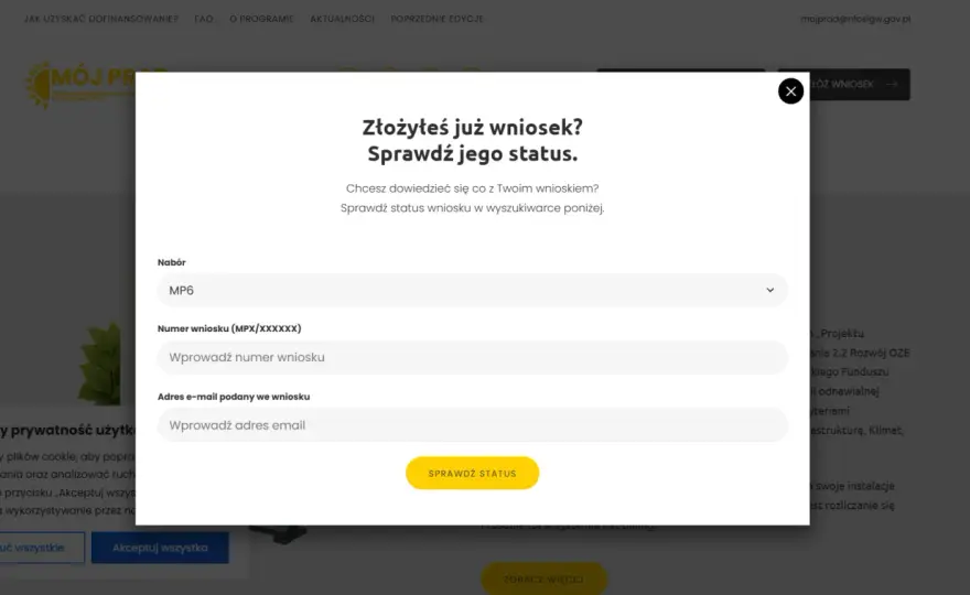 Mój Prąd 6.0 - warunki, kwoty i błędy we wniosku