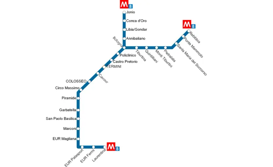 Ponte Mammolo sulla linea B - collegamenti e servizi utili