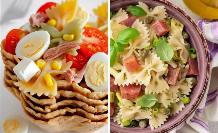 Ensalada de pasta con atún fácil, fresca y muy versátil