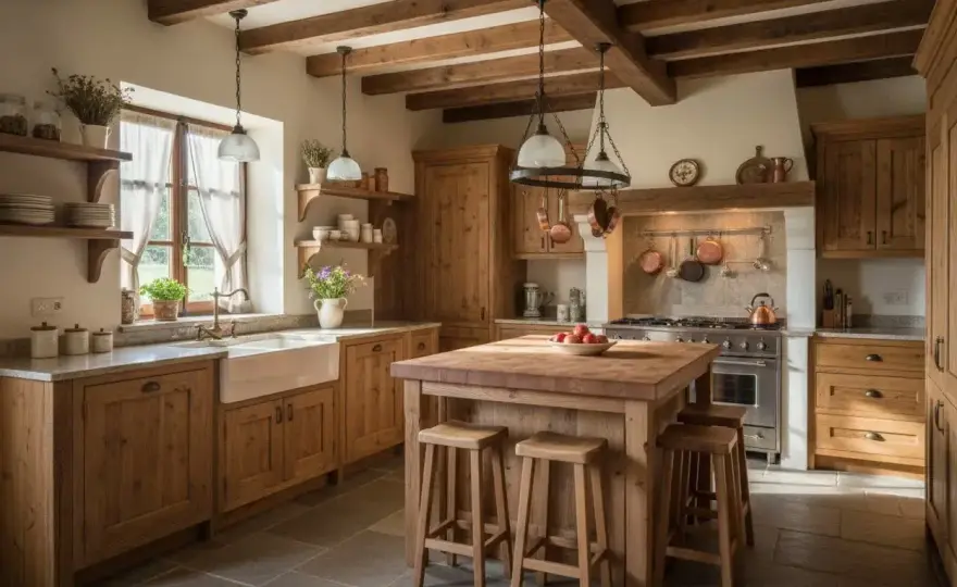 Cucina rustica su misura - idee e soluzioni che funzionano