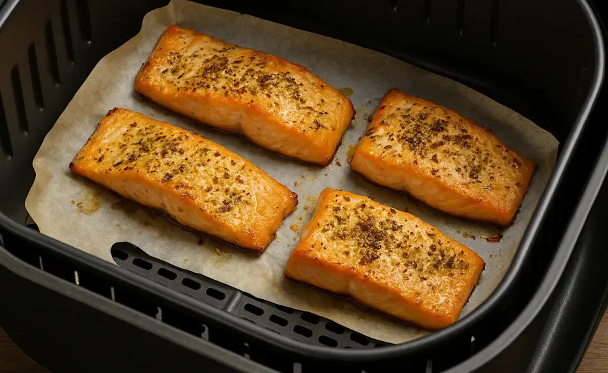 Salmone in friggitrice ad aria, tempi e trucchi per farlo succoso