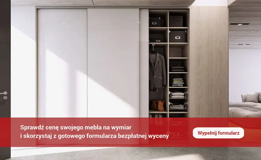 Szafa na wymiar - cena za metr, cennik szafy na wymiar