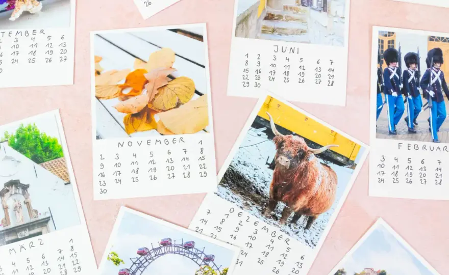 Fotokalender selber basteln - so klappt ein schönes Ergebnis
