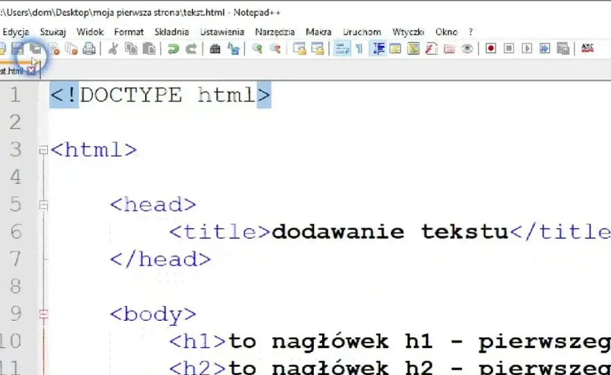 Jak zrobić stronę internetową w HTML - prosty wzór do wykorzystania
