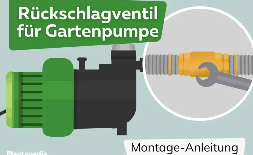 Rückschlagventil an der Gartenpumpe richtig einbauen