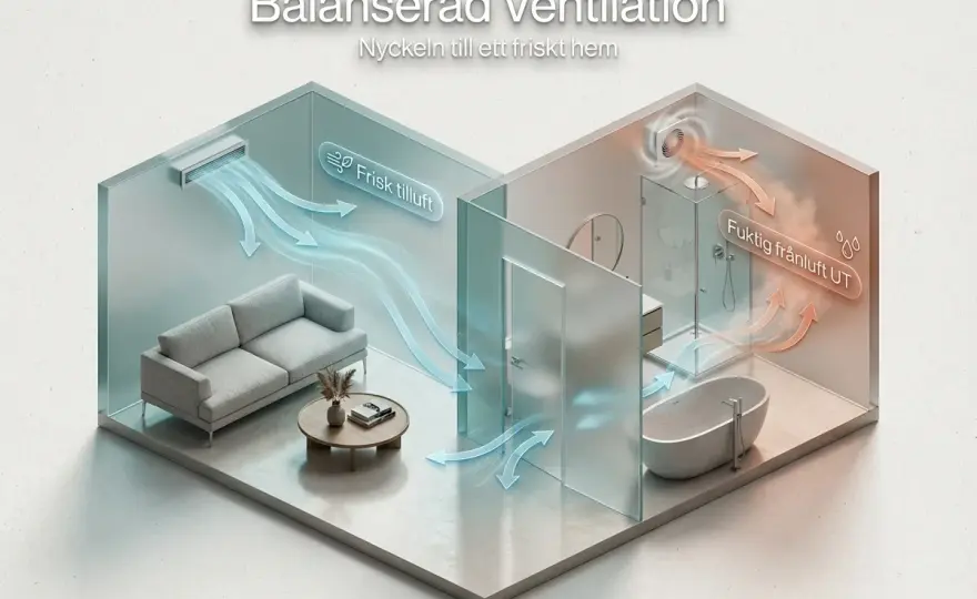 Badrumsventilation - Så får du ett torrt badrum som håller