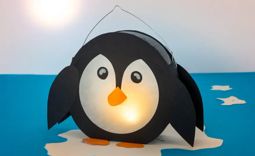 Pinguin-Laterne basteln - so gelingt eine stabile Martinslaterne