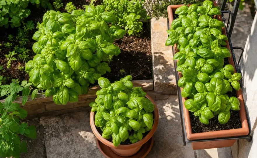 Basilic au potager - L'emplacement idéal pour une récolte parfaite