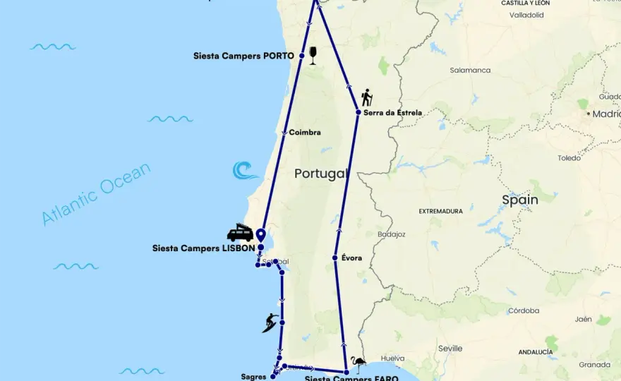 Road trip Portugal en van - L'itinéraire parfait pour éviter les pièges