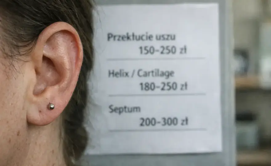 Ile kosztuje piercing ucha? Cennik, ukryte koszty i bezpieczeństwo