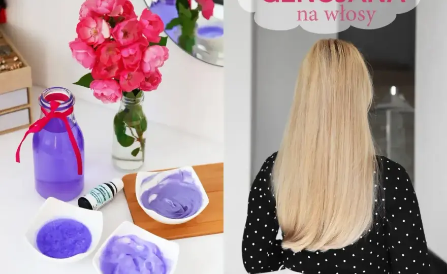 Gencjana na włosy - Jak ochłodzić blond bez fioletowych plam?